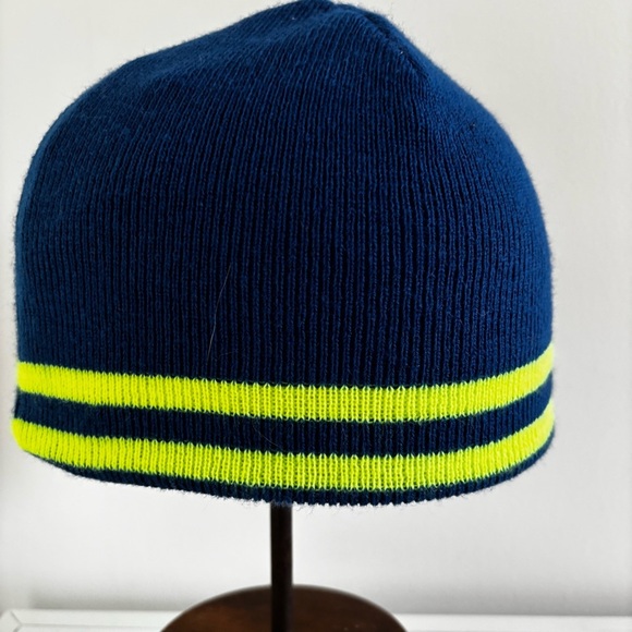 Nike kids youth blue yellow beanie hat - Picture 6 of 7
